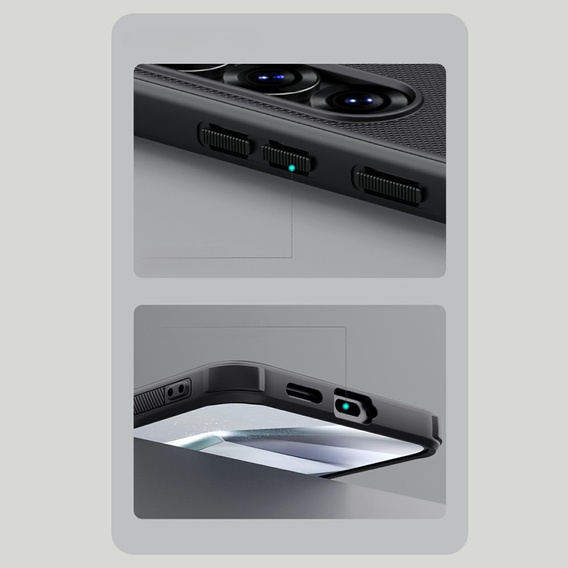 θήκη NILLKIN για Samsung Galaxy S25+ Plus, Frosted Shield, για MagSafe, μαύρη
