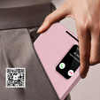 Αναδιπλούμενη θήκη για Samsung Galaxy S23 FE, Smart View Wallet, ροζ