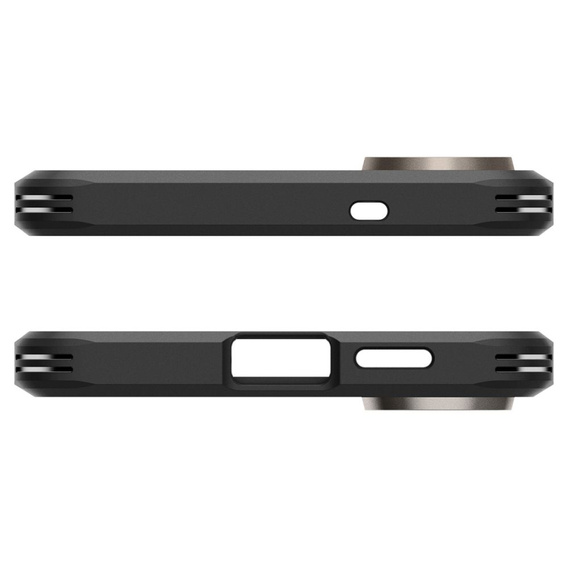 θήκη Spigen για Samsung Galaxy A36 5G, Tough Armor Mag Mag MagSafe, μαύρη + μετριασμένο γυαλί 9H