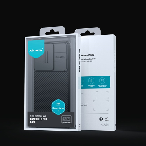 Θήκη για Xiaomi Poco F6, θωρακισμένη Nillkin, CamShield Pro, μαύρη