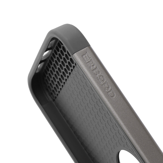 Θήκη για iPhone 15 Pro Max, ERBORD MagProtect Slide Camera, γκρι τιτανίου