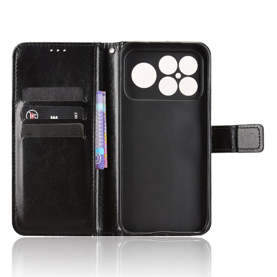 Θήκη με πτυσσόμενο κάλυμμα Crazy Horse Wallet για Xiaomi Poco F8 Ultra