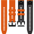 Λουράκι σιλικόνης για Garmin Fenix 7 / Forerunner 965 / 955 / 945 / 935, πορτοκαλί  / Μαύρο 