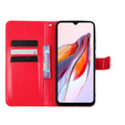 Θήκη με πτερύγιο για Xiaomi Redmi 12C, Crazy Horse Wallet, κόκκινη