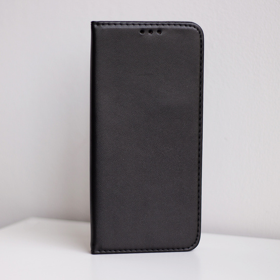 Θήκη με πτερύγιο για Oppo Reno 11F 5G, Smart Magnetic, μαύρη + γυαλί 9H 