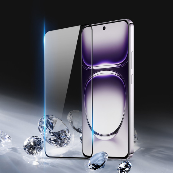 Μετριασμένο γυαλί για Oppo Reno 12 5G / 12 Pro 5G, Dux Ducis πλήρη οθόνη, μαύρο πλαίσιο