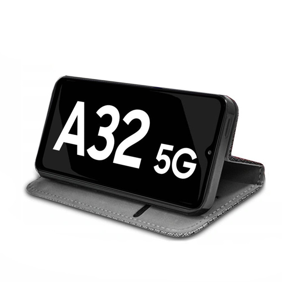 Θήκη με πτερύγιο για Samsung Galaxy A32 5G, Wallet Smart Magnet, κόκκινη