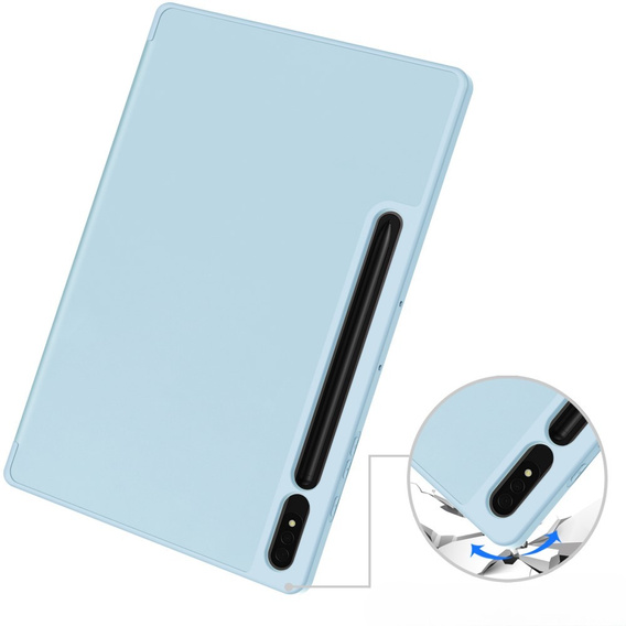Θήκη για Samsung Galaxy Tab S10+ Plus, Smartcase με χώρο για γραφίδα, μπλε