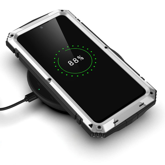 Θωρακισμένη θήκη για Samsung Galaxy S22, R-JUST, ασημένια