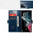 θήκη CASEME για Samsung Galaxy S22 Ultra, Waxy Textured, μπλε