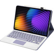 Θήκη πληκτρολογίου για Xiaomi Pad 7 / 7 Pro, TouchPad, μοβ