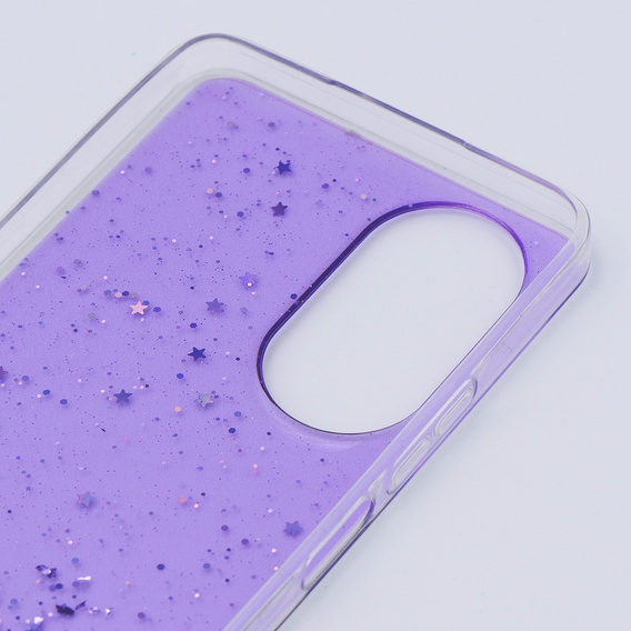 Θήκη για Oppo A58 4G, Glittery, μωβ