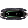 Δερμάτινο λουράκι για Xiaomi Smart Band 10 / 9 / 8, μαύρη