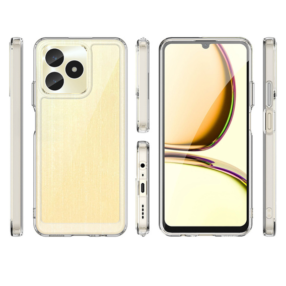 Θήκη για Realme C51, Fusion Hybrid, διαφανής