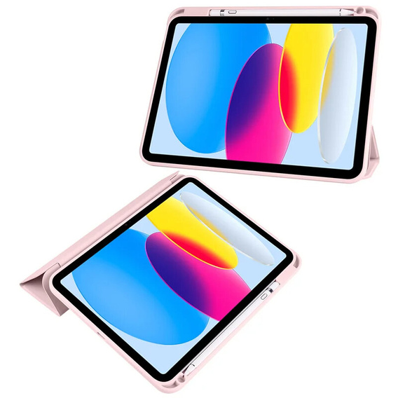 Θήκη για iPad 10.9 2022 10 Gen, Smartcase Hybrid, με χώρο για γραφίδα, ροζ