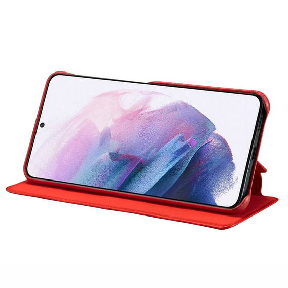 Θήκη με πτερύγιο για Samsung Galaxy S22+ Plus 5G, LC.IMEEKE, κόκκινη