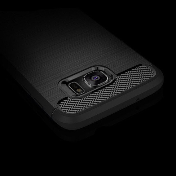 Θήκη για Samsung Galaxy S7, Carbon, μαύρη