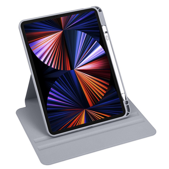 Θήκη για iPad Pro 11" 2022/2021/2020 (4/3/2 gen.), με υποδοχή γραφίδας, περιστρεφόμενη κατά 360°, μωβ