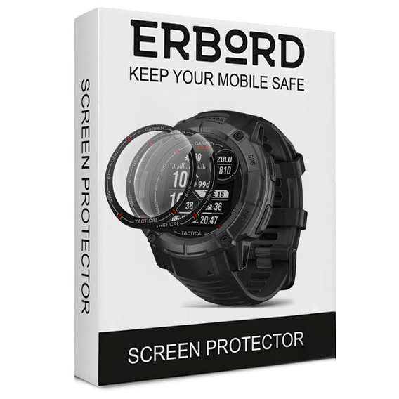 2x υβριδικό γυαλί ERBORD για Garmin Instinct 2X
