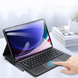 Θήκη + πληκτρολόγιο Samsung Galaxy Tab S9, Dux Ducis Pen Slot TouchPad Leather, μαύρη
