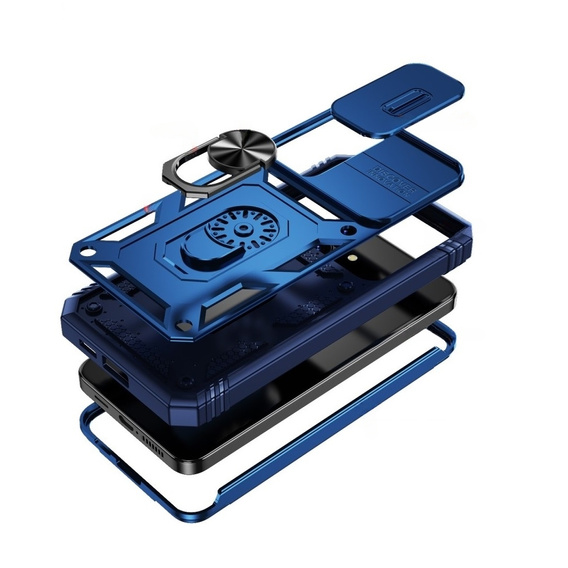 Θήκη για Samsung Galaxy S24+ Plus, CamShield Slide, μπλε