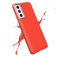 Θήκη για Samsung Galaxy S21+ Plus, Silicone Lite, κόκκινη