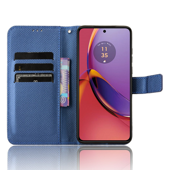Αναδιπλούμενη θήκη για Motorola Moto G84 5G, Smart Magnet, μπλε