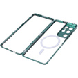 Μαγνητική θήκη MagSafe Dual Glass για Samsung Galaxy S21 Ultra, πράσινη