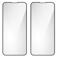 2x Μετριασμένο γυαλί για iPhone 13 Pro Max, ERBORD 3D πλήρης οθόνη