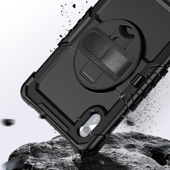 Θωρακισμένη θήκη για Lenovo Tab M11, προστατευτική 360 με χώρο για γραφίδα, μαύρη
