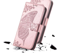 Θήκη με πτερύγιο για Realme 12 Pro 5G / 12 Pro+ 5G, Butterfly, ροζ rose gold