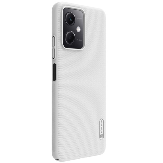 NILLKIN θήκη για Xiaomi Redmi Note 12 5G / POCO X5 5G, θήκη Super Frosted Shield, λευκή