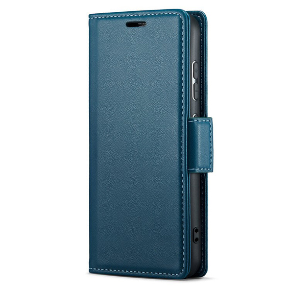 Θήκη για Xiaomi Redmi Note 13 Pro 4G, ERBORD Glossy Litchi, πορτοφόλι με πτερύγιο, μπλε