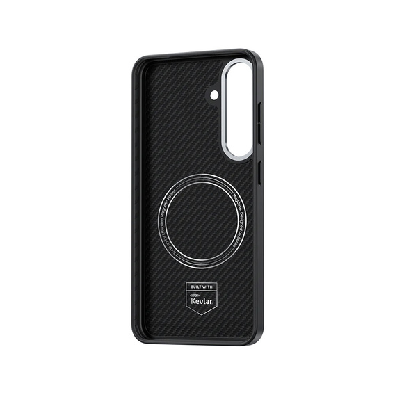 θήκη BENKS Kevlar για Samsung Galaxy S25+ Plus, για MagSafe, Carbon Fiber, μαύρη