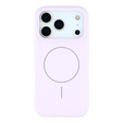 Θήκη σιλικόνης για iPhone 17 Pro, για MagSafe, αντικραδασμική, μοβ