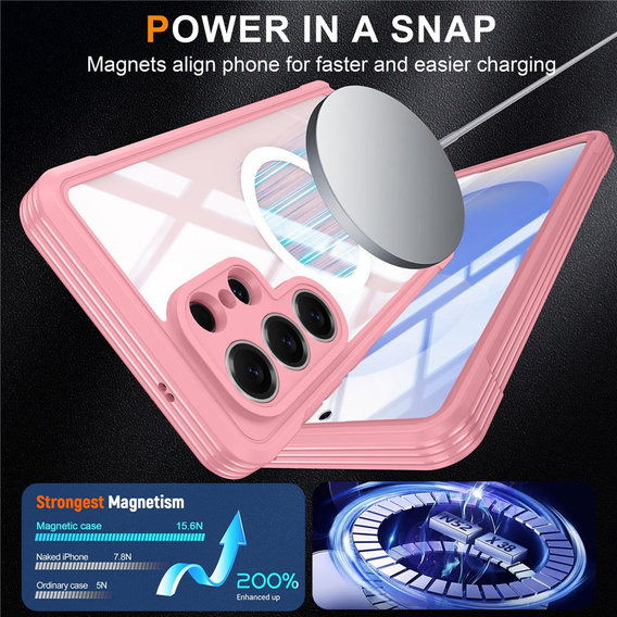 Θήκη Shockproof με γυαλί, για MagSafe για Samsung Galaxy S26 Ultra