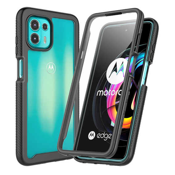 Θήκη για Motorola Edge 20 Lite, Shockproof, με μεμβράνη, μπλε