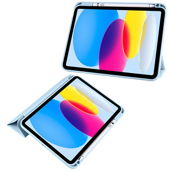 Θήκη για iPad 10.9 2022 10 Gen, Smartcase Hybrid, με χώρο για γραφίδα, μπλε