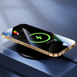 Μαγνητική θήκη MagSafe Dual Glass για iPhone 16, χρυσή