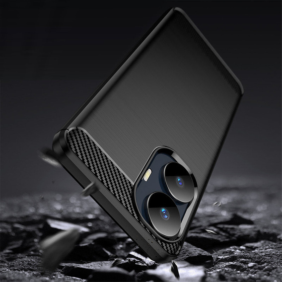 Θήκη για Realme C55, Carbon, μαύρη