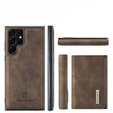 Θήκη για Samsung Galaxy S23 Ultra, DG.MING 2in1, καφέ