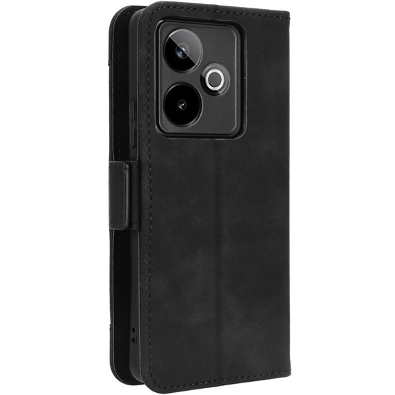 Θήκη με πτερύγιο για Realme GT 7 / 7T, Card Slot, μαύρη