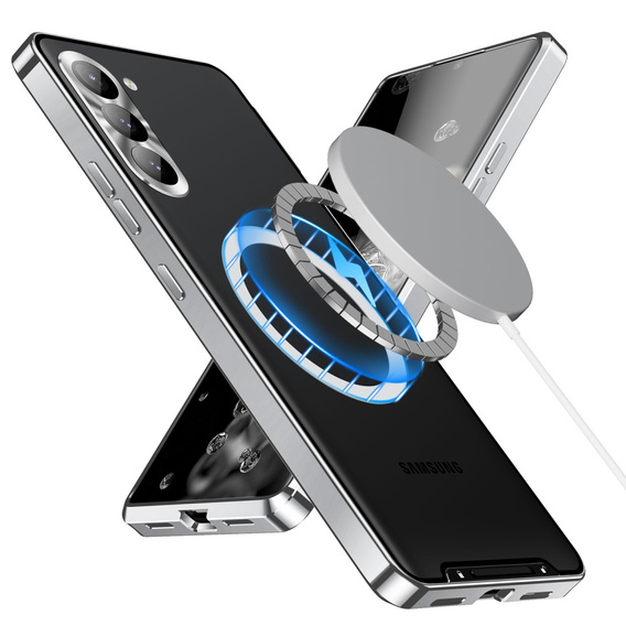 θήκη προστασίας κάμερας για το Samsung Galaxy S23, CamShield MagSafe, διαφανές / ασημί