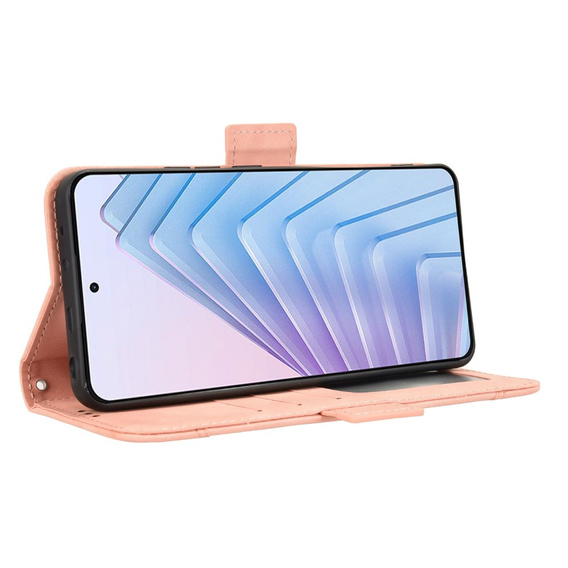 Θήκη με πτερύγιο για Xiaomi Redmi Note 14 4G, Card Slot, ροζ