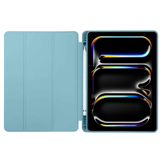 Θήκη για iPad Pro 11 2024, Smartcase με χώρο για γραφίδα, μπλε