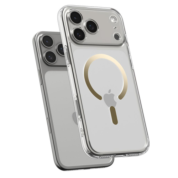 Θήκη Spigen για iPhone 17 Pro, Ultra Hybrid MagSafe, Διαφανής / Χρυσή