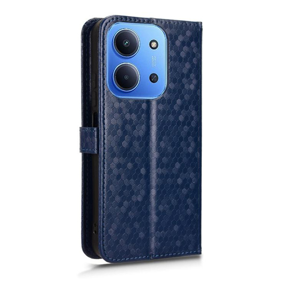 θήκη πτερύγιο για Xiaomi Redmi 15C 4G/LTE, Wallet Rhombus, μπλε