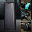 Θήκη με πτερύγιο για Samsung Galaxy S23, ERBORD Waxy Wallet, μαύρη