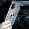 θωρακισμένη θήκη για Xiaomi Redmi Note 10/10S, Nox Case Ring, ασημένια