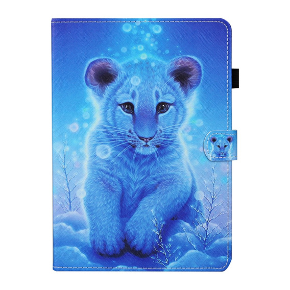 Θήκη για Lenovo Tab M10 Plus TB-X606F, με πτερύγιο, tiger